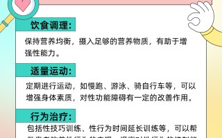 关于早泄成因与改善方法的信息