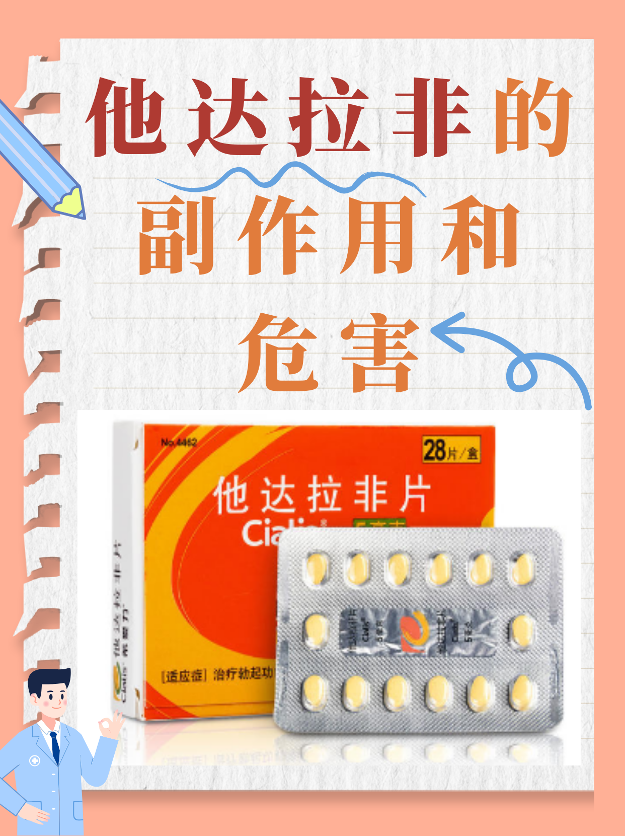 关于PDE5抑制剂副作用对比：他达拉非、西地那非	、伐地那非的信息-第1张图片-印淘网
