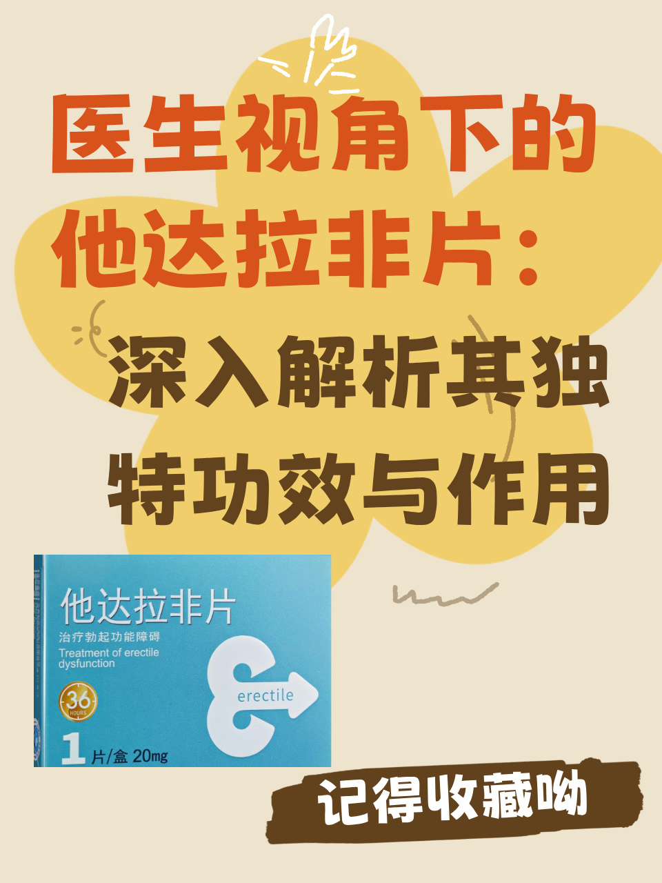 关于36小时长效他达拉非，周末吃一粒管两天的信息-第1张图片-1